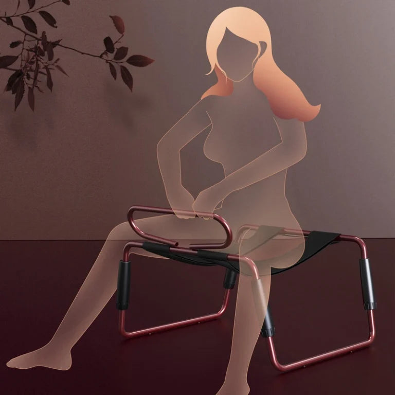 Roomfun Develop sex positions Wine red sex chair