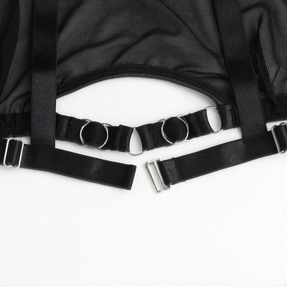 Sheer Gauze Comfortable Bra And Thong Sexy Lingerie set