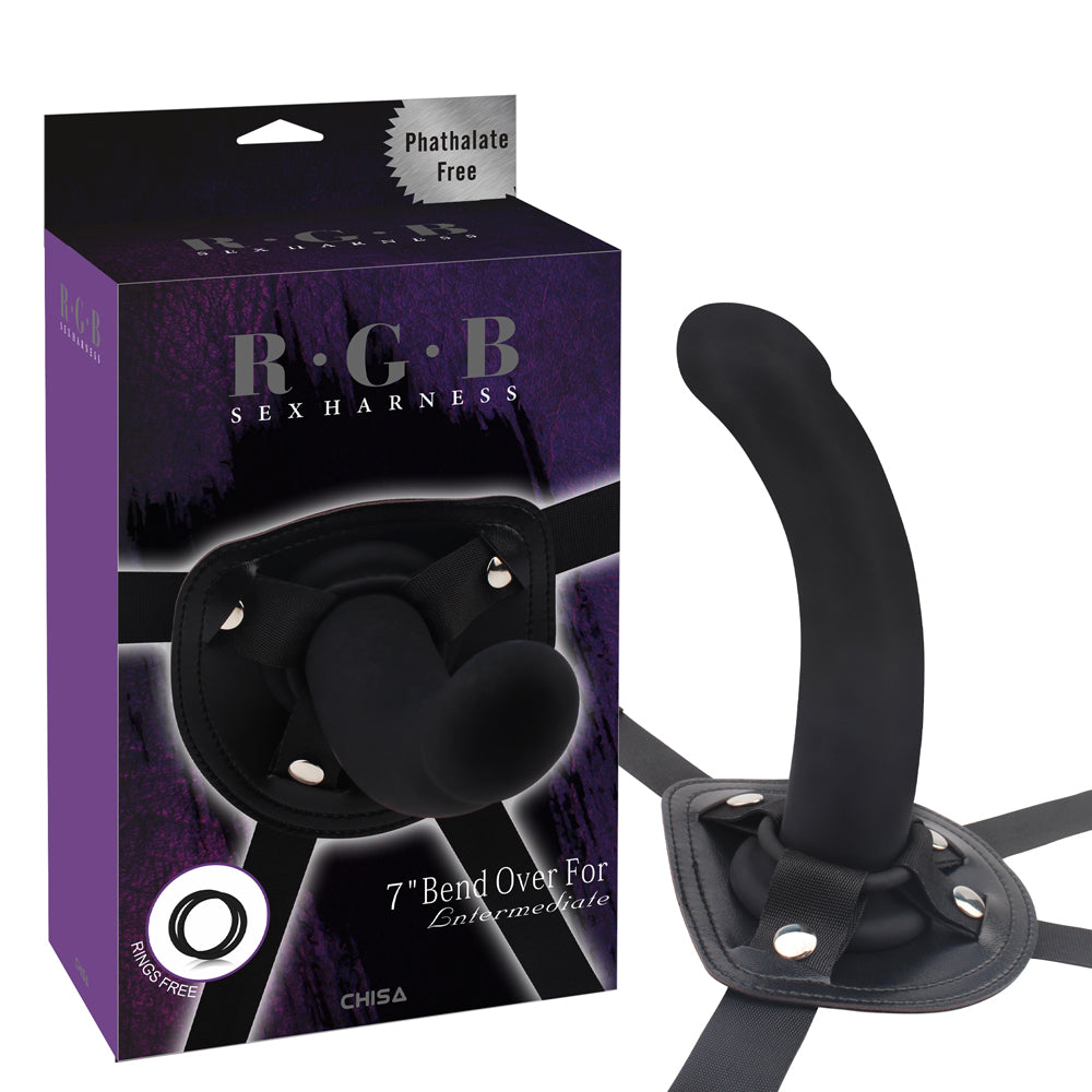 R.G.B Bend Over For Intermediate Strap-on Harness Dildo