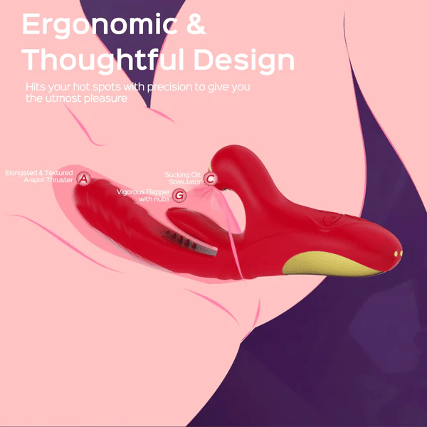 Trinity Clit Sucking Tongue Flapping & Thrusting Rabbit Vibrator