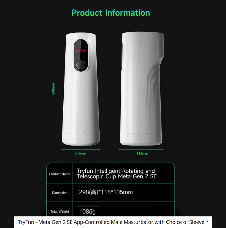 TryFun Meta Gen 2SE App-Controlled Male Masturbator