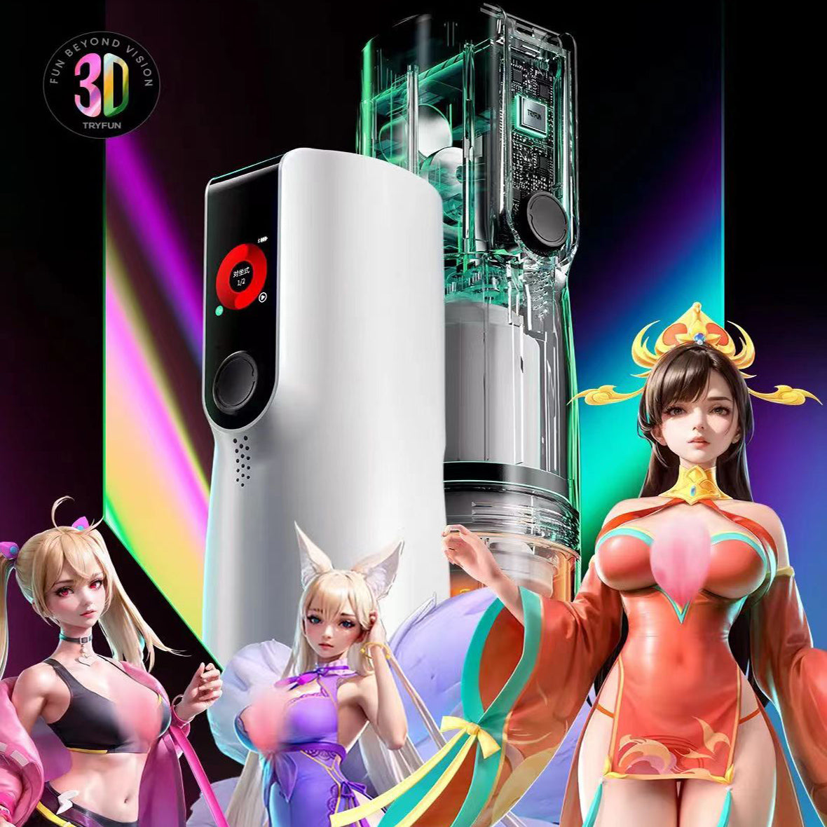 New Tryfun Yuan-series 2 APP Controls Intelligent Rotation Thrusting Masturbator