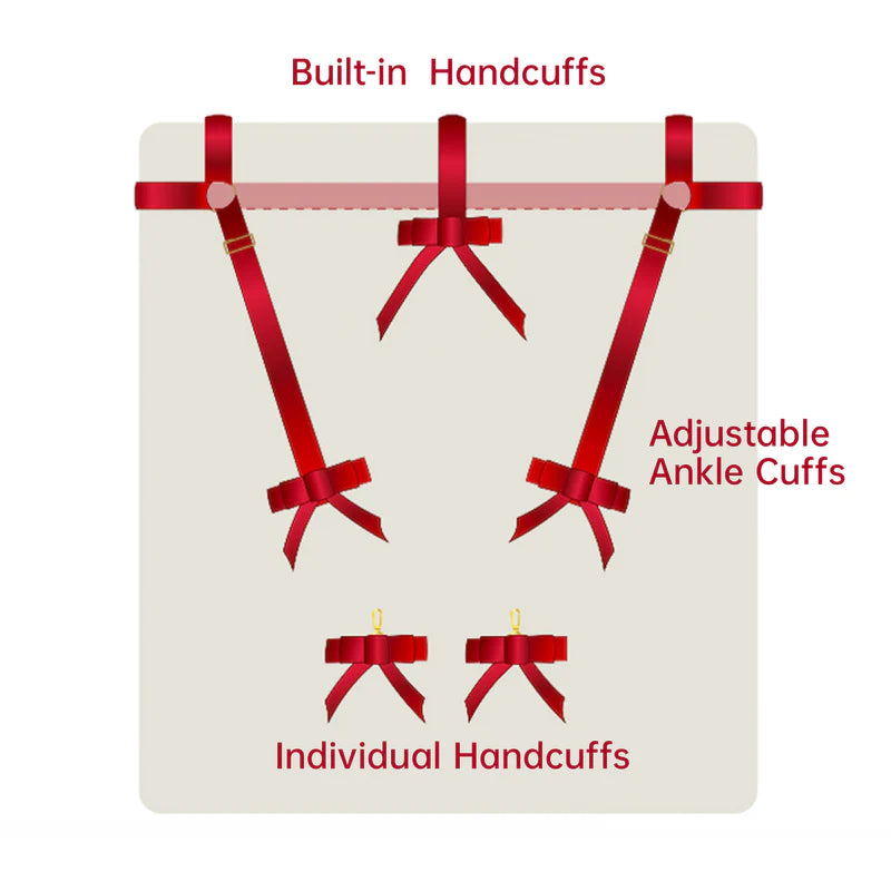 UPKO Bowknot Bed Restraint Straps