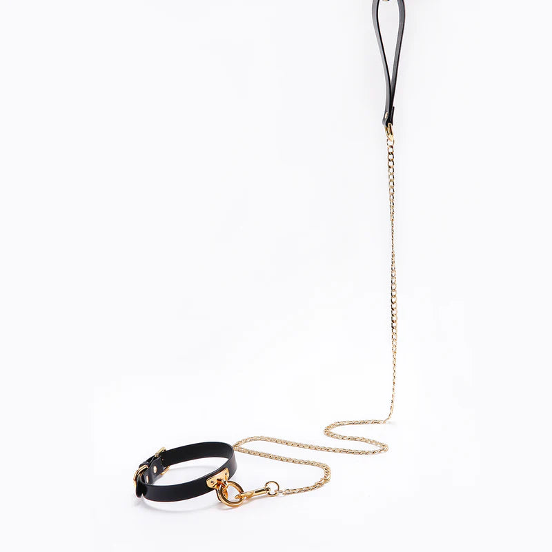 UPKO Leather Cosplay Choker and Leash