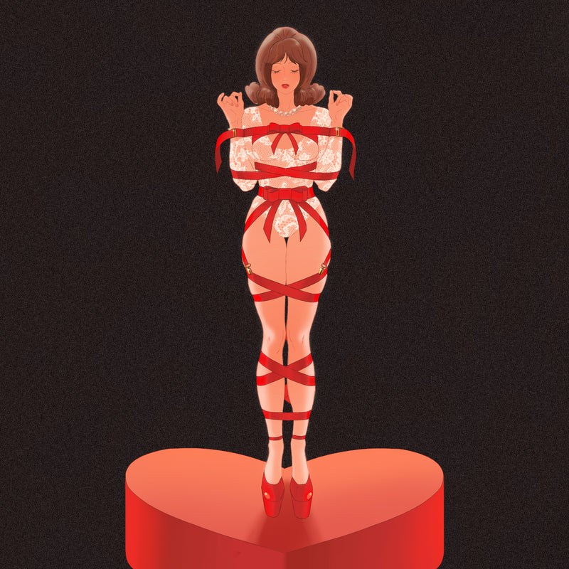 UPKO Bowknot Body Straps Bondage Set