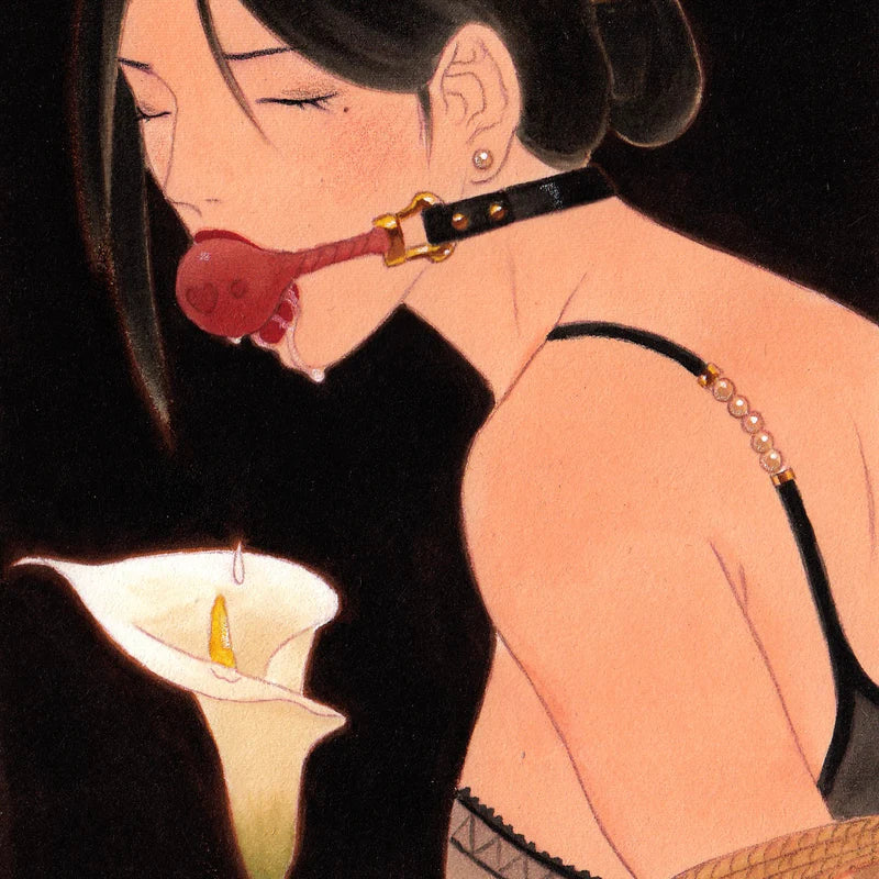 UPKO Desire for Mouth Bondage Collection-Middle Heart-shaped Breathable Mouth Gag