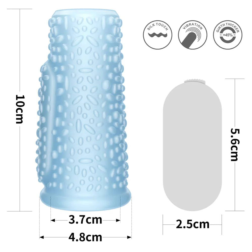 Vibrating Drip Knights Ring - Blue