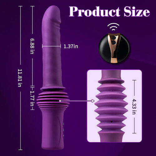 Loveworld Adjustable Base Heating Thrusting Vibrating Dildo Machine