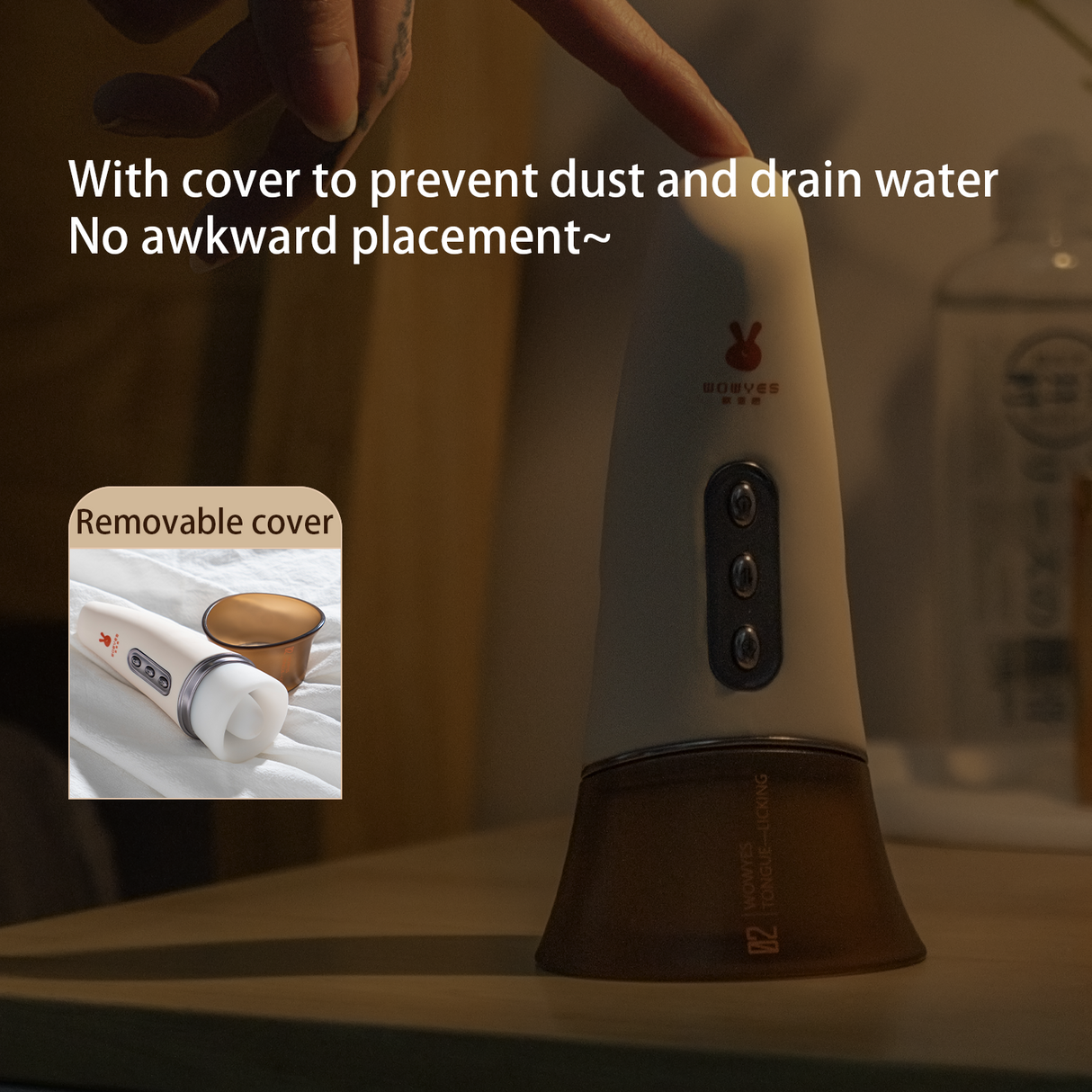 WOWYES P6 Tongue Nipple Clit Licking Vibrator