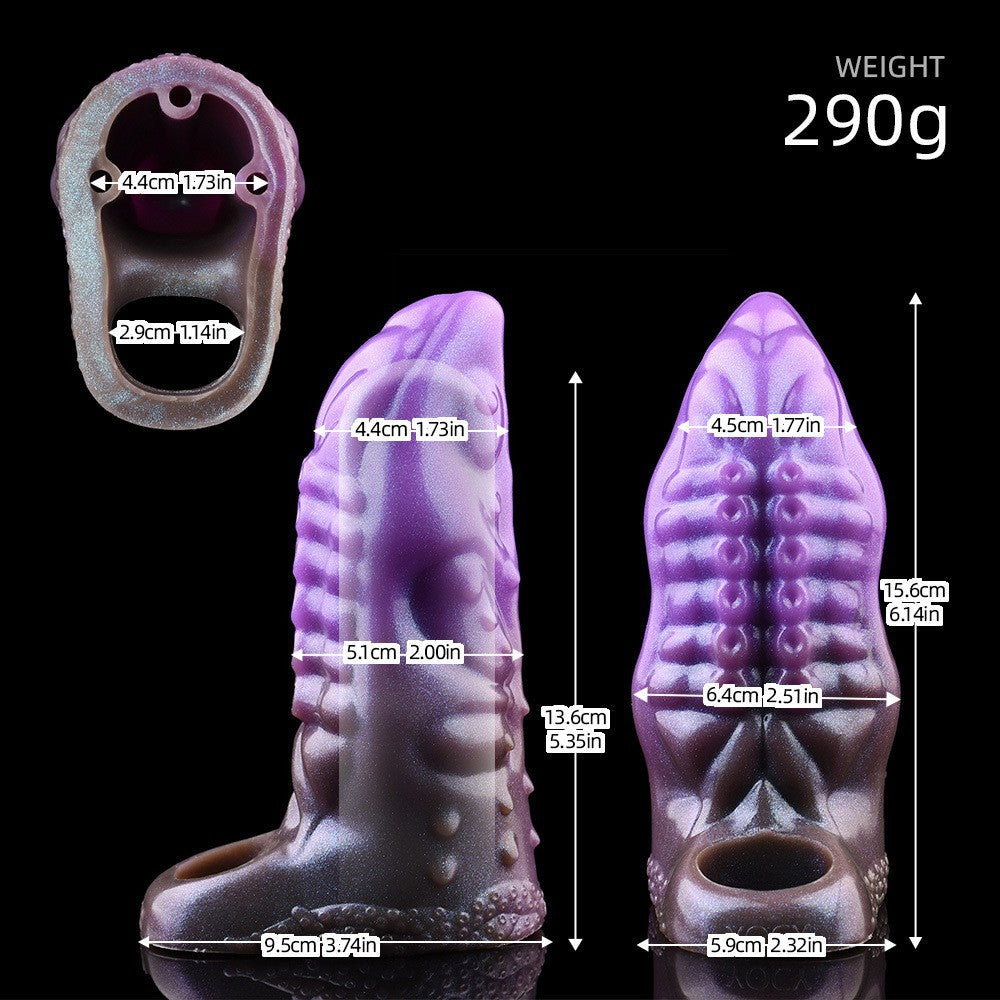 FAAK Multiple sizes Penis enlargement silicone leather cover