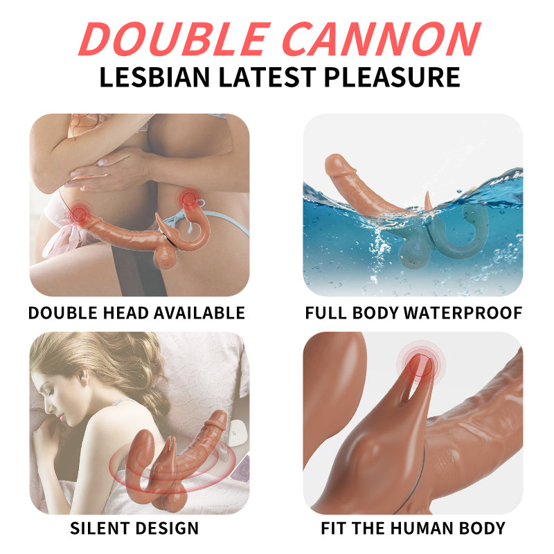 YEAIN®lesbian wearable telescopic dildo simulated penis lesbian masturbation sex toy