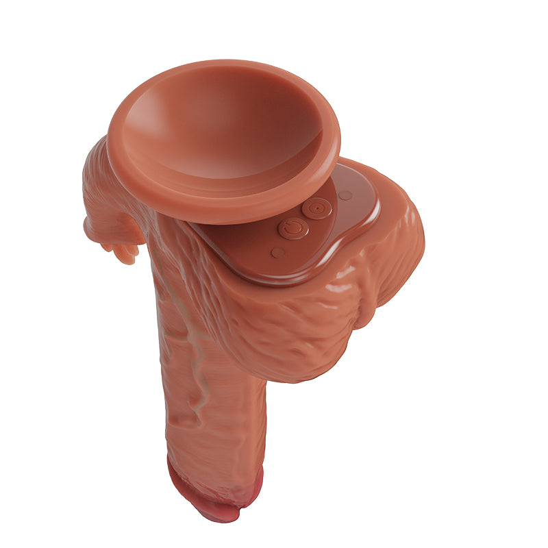 YEAIN®Mount Taishan massculine3 Tarzan Dildo G point tonuge licking stretching heating double shock remote control