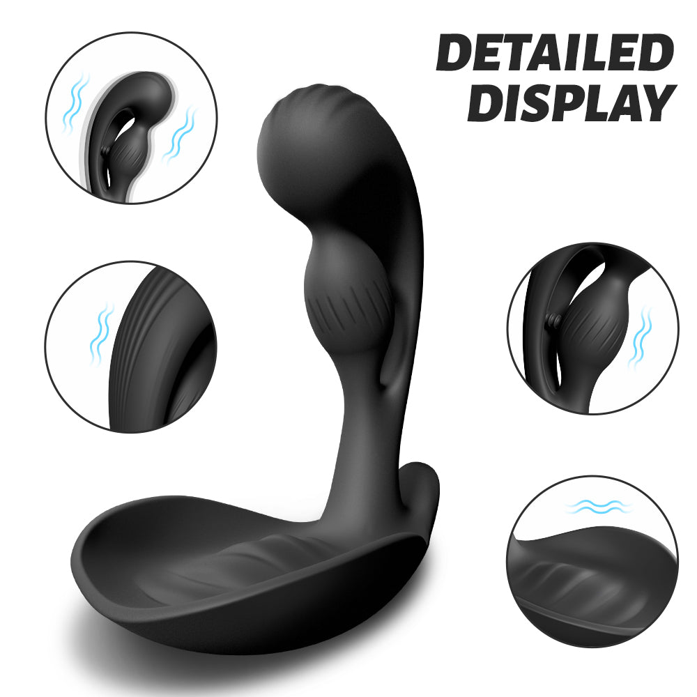 Yeain Beete vibrating Butt plug Dual Motor Prostate Massager