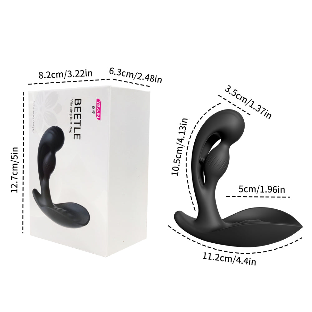 Yeain Beete vibrating Butt plug Dual Motor Prostate Massager