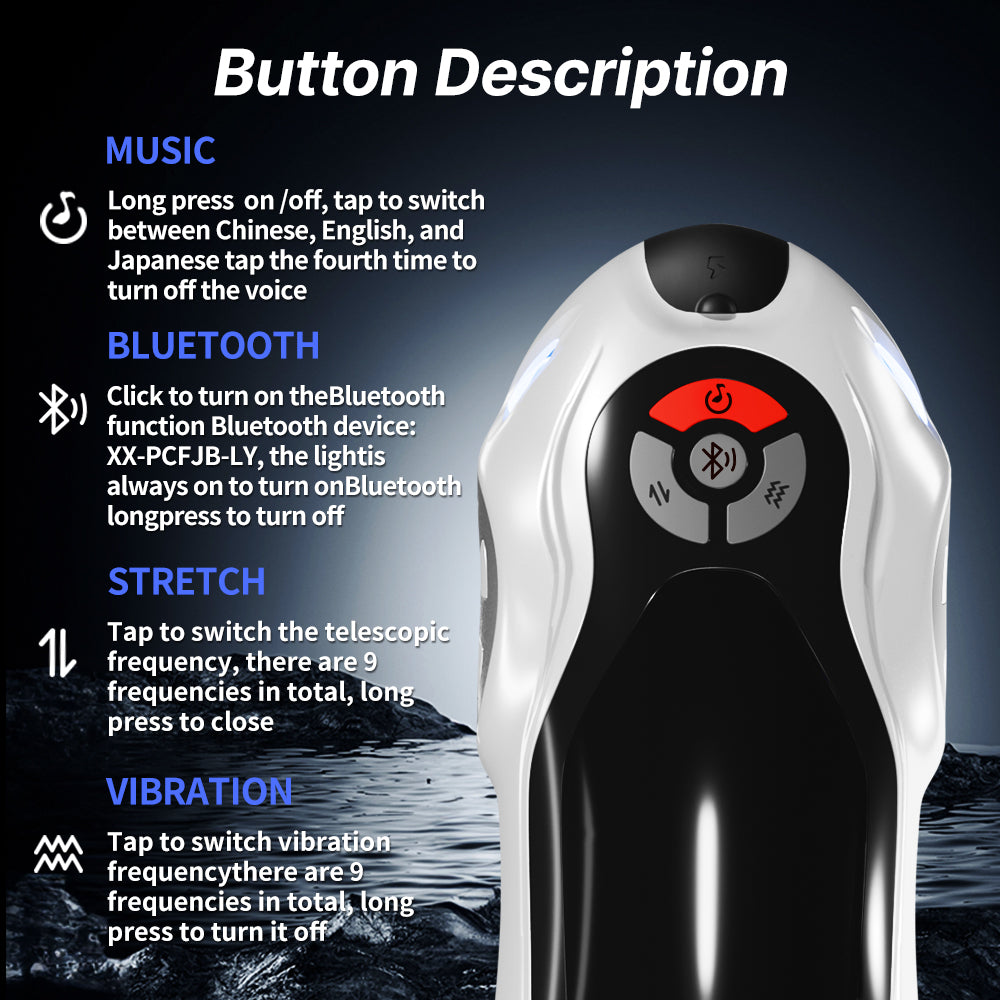 Yeain Super jet cup Masturbation cup with bluetooth control