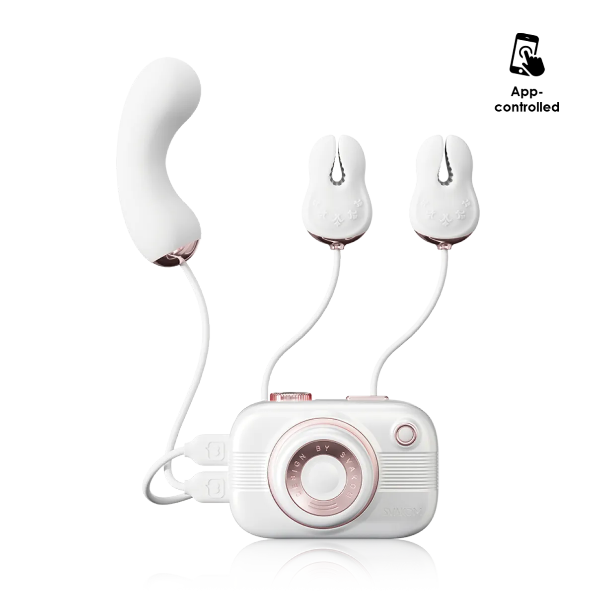 SVAKOM Camera Sucking female Vibrator Breast Clamp APP