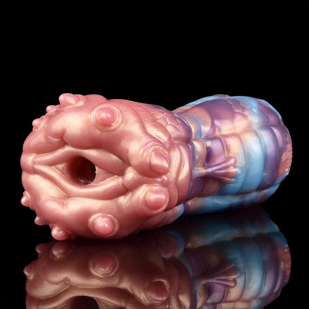 Colorful Simulation Monster Silicon Pocket Pussy Penis Exercise Masturbator