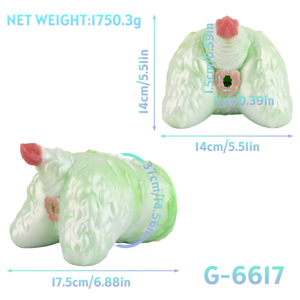 Monster Spirit Beast Fantasy Ass Pocket Pussy - Single-Channel Silicone Male Masturbation Stroker