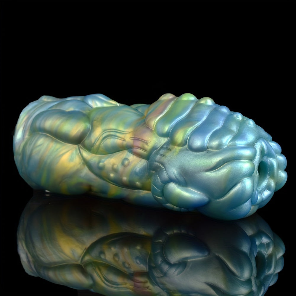 1pc Monster Male Masturbation Cup, Liquid Silicone Doll Manual Male Masturbator, Penis Exerciser 451g