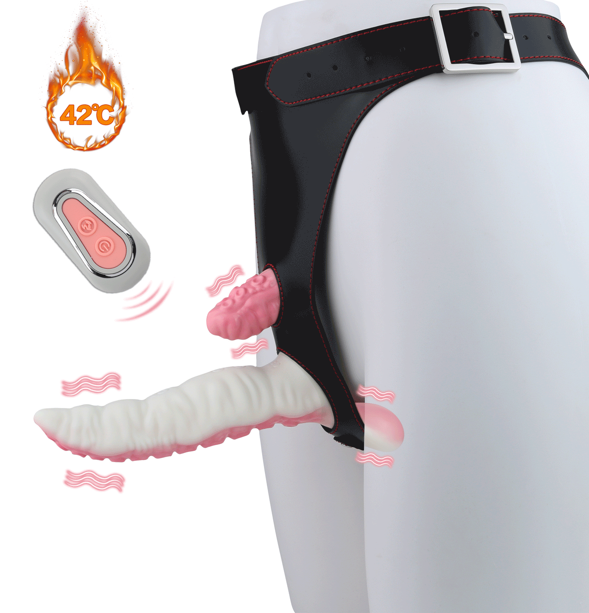 Monster Strap-on Vibrator Tentacle Dildo Lesbian Sex Silicone Orgasmic Massage Toy for couple girl