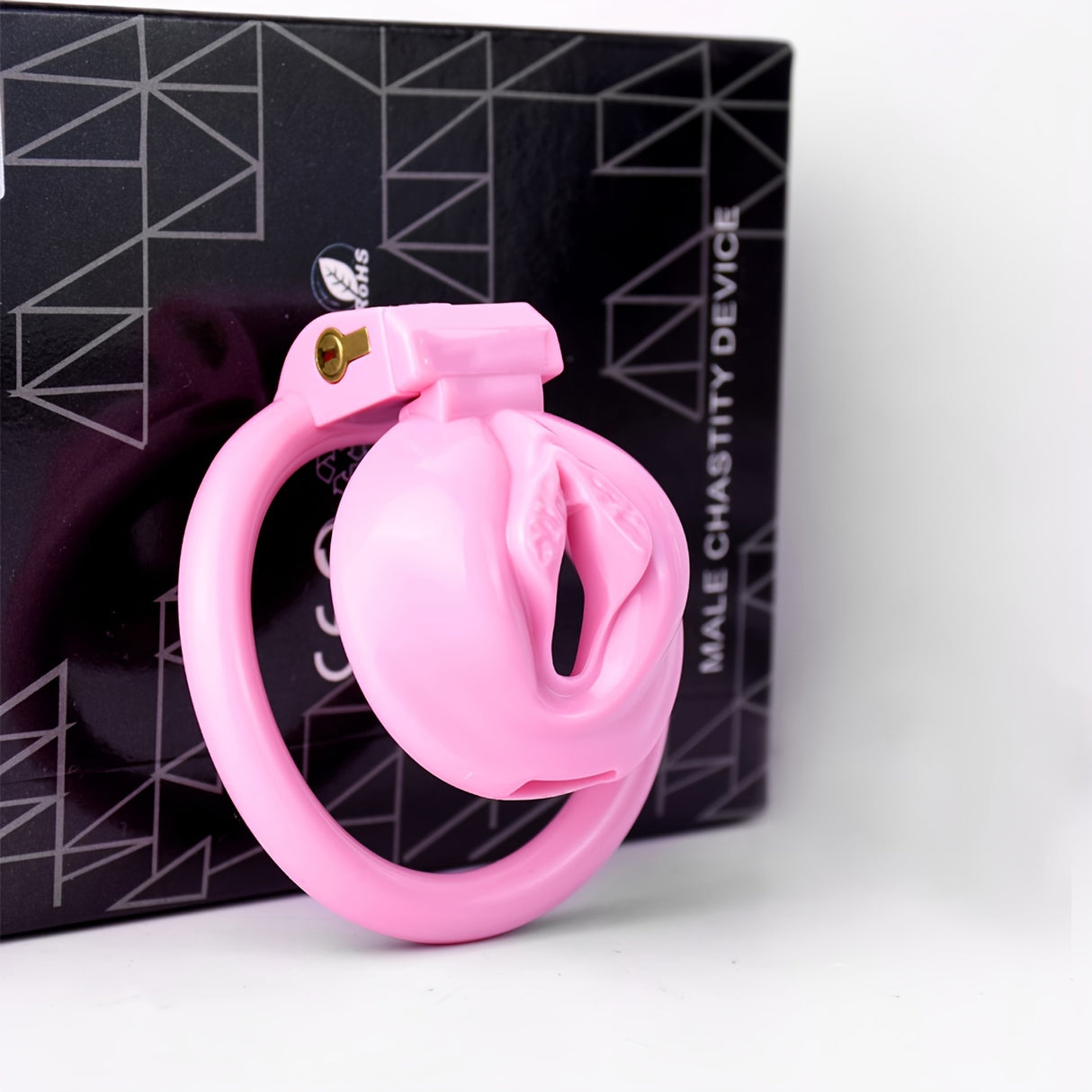 FRRK-185 Male Pink Resin Chastity Cages Device Penis Lock
