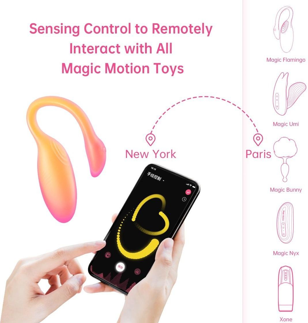 Magic Motion Magic Flamingo Max App controlled Female Vibrating Bullet