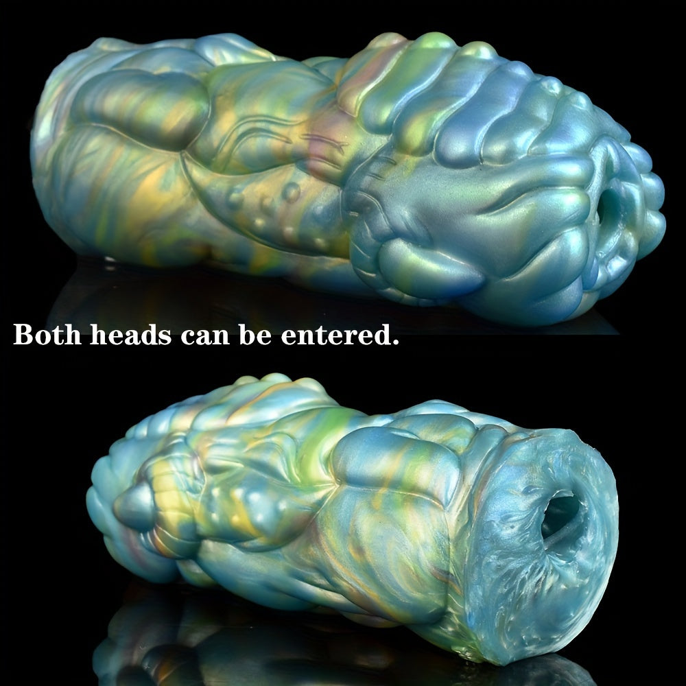 1pc Monster Male Masturbation Cup, Liquid Silicone Doll Manual Male Masturbator, Penis Exerciser 451g