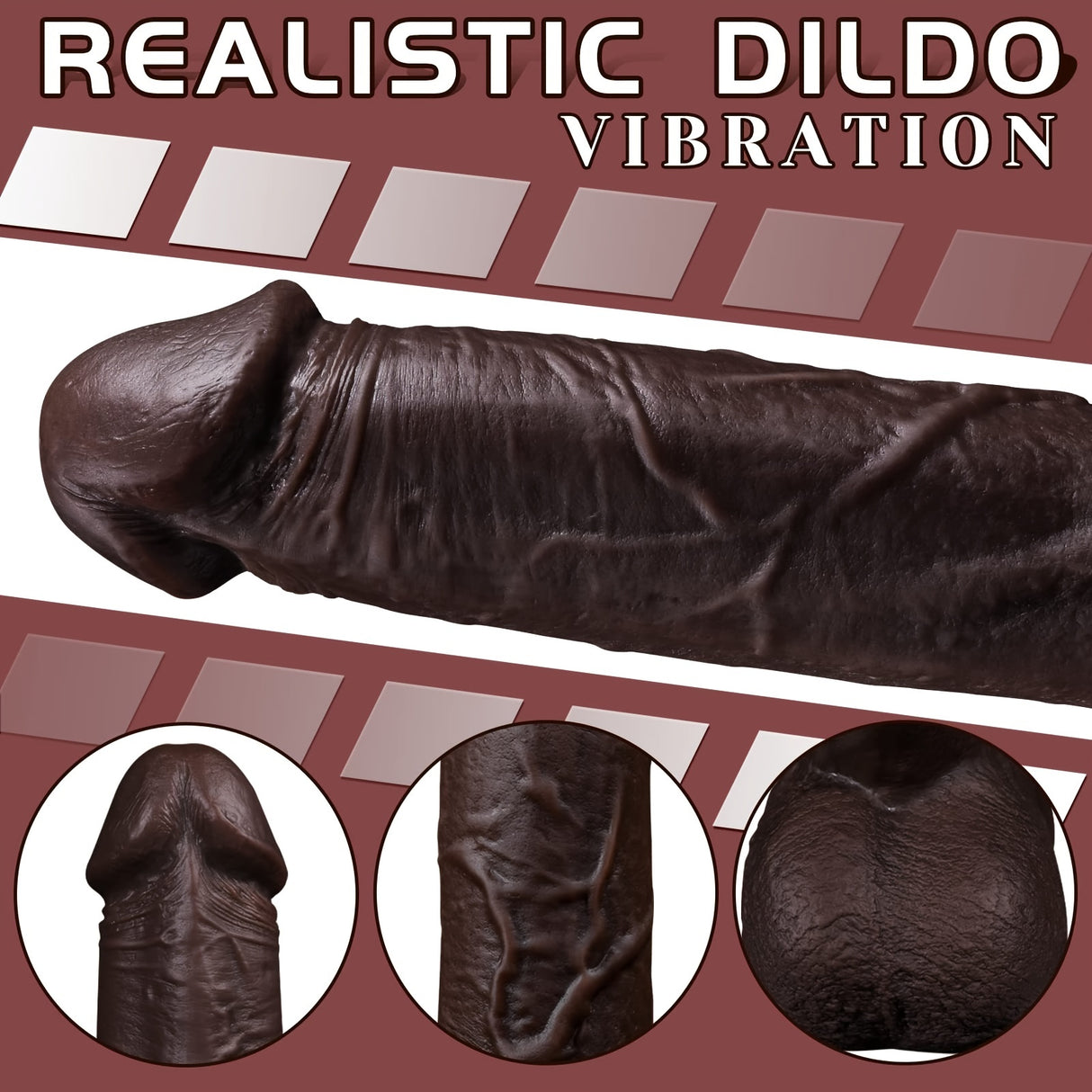 YIQU 21.84cm Thrusting Dildo With 10 Thrusting Modes And 10 Vibration