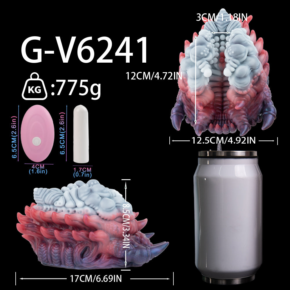 Alien Fantasy Vibrating Grinder Sex Toy OpenChannel Pussy Grinder for Penis Desensitization