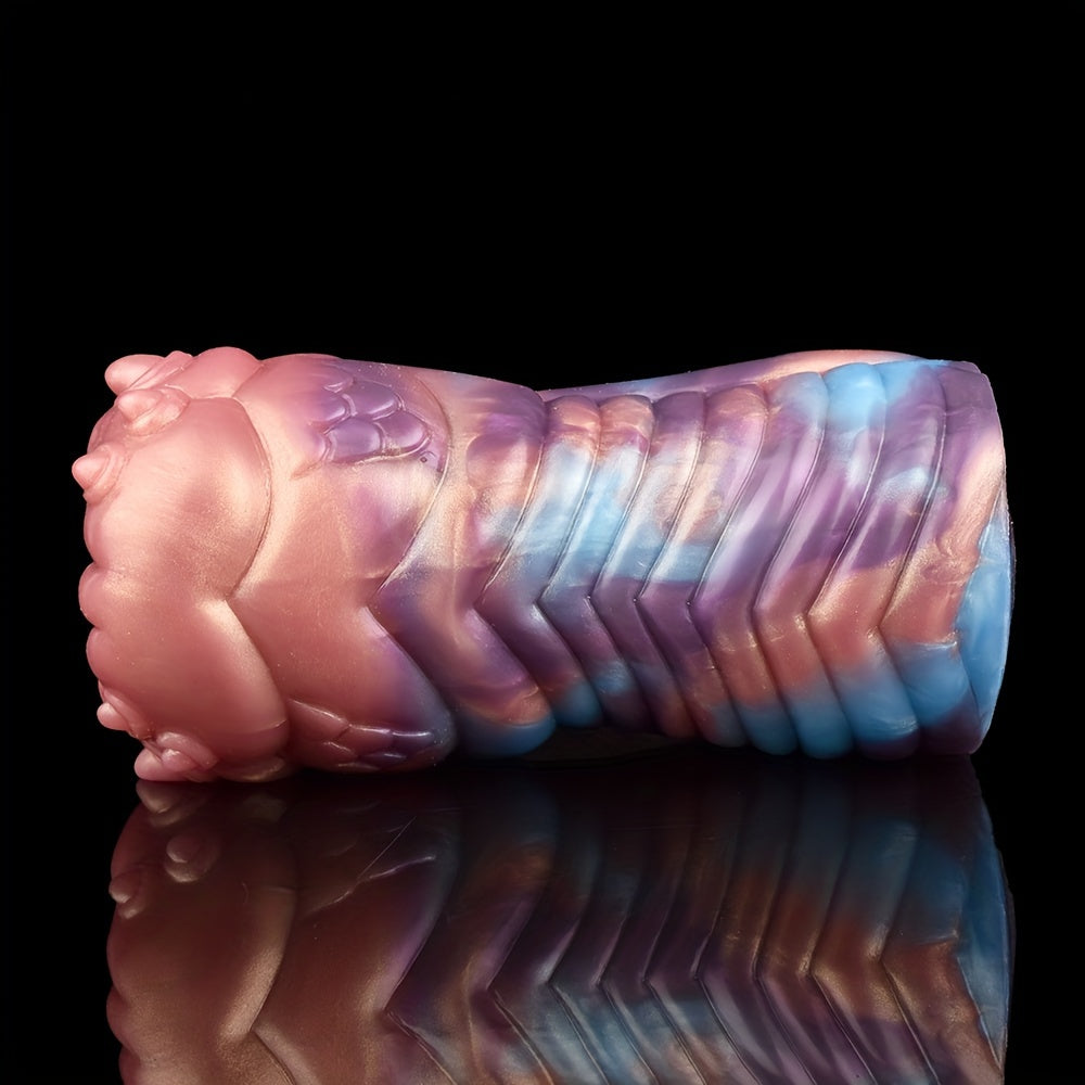 Colorful Simulation Monster Silicon Pocket Pussy Penis Exercise Masturbator