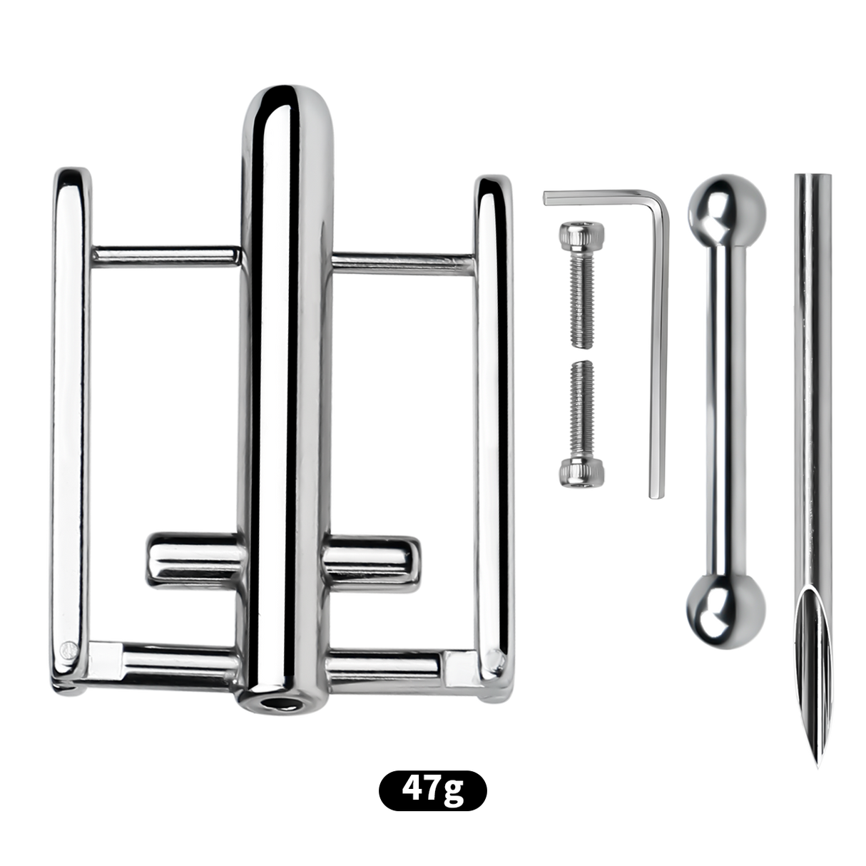 Stainless steel drilling piercing horse eye expander SM sexy toy for men