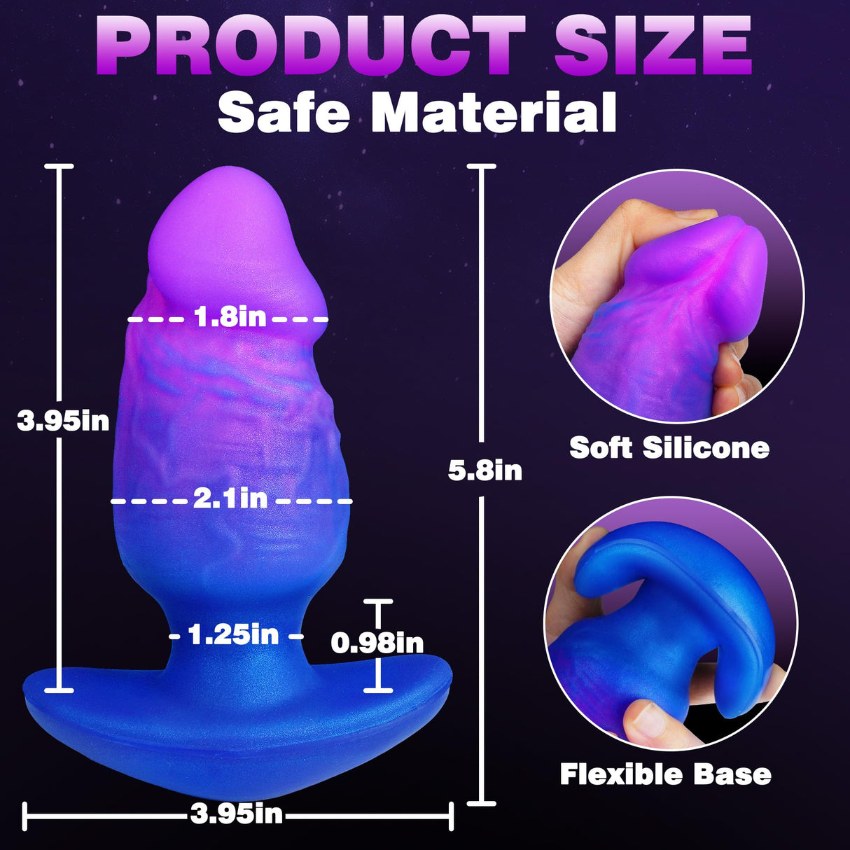 Vibrating Butt plugs Anal training strech sex toys