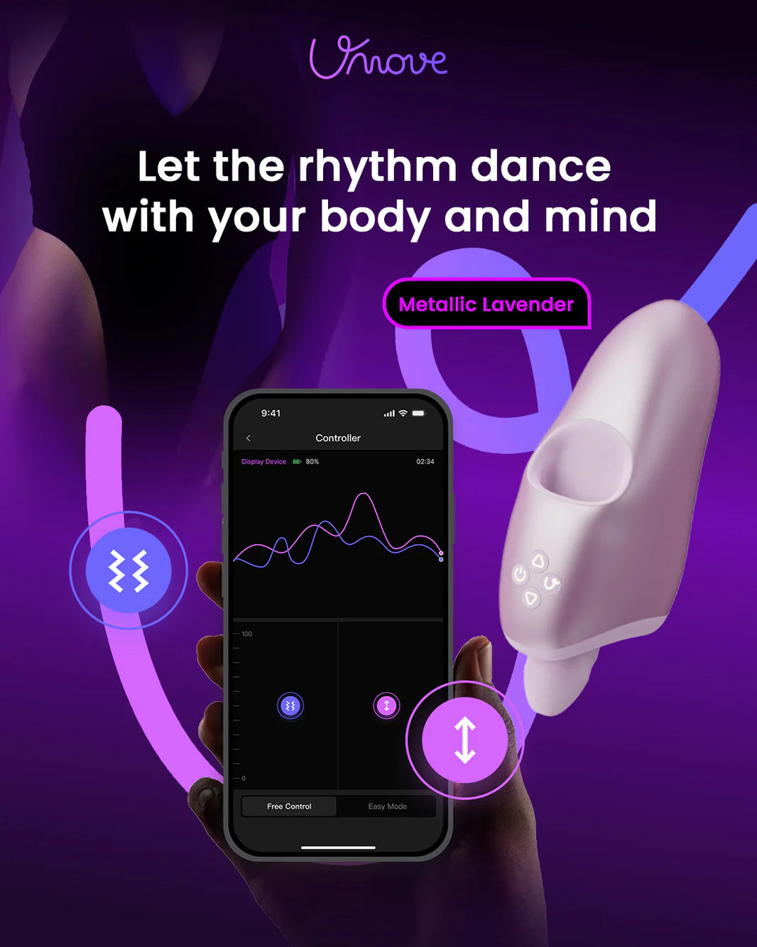 Umove Mira&Vero Long-Distance Relationship Interactive AI-Powered Remote Control Teledildonics Device Sex Toy