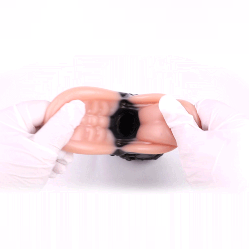 Realistic Horse Mouth Pocket Pussy Masturbator Animal Oral Sex Penis Massage