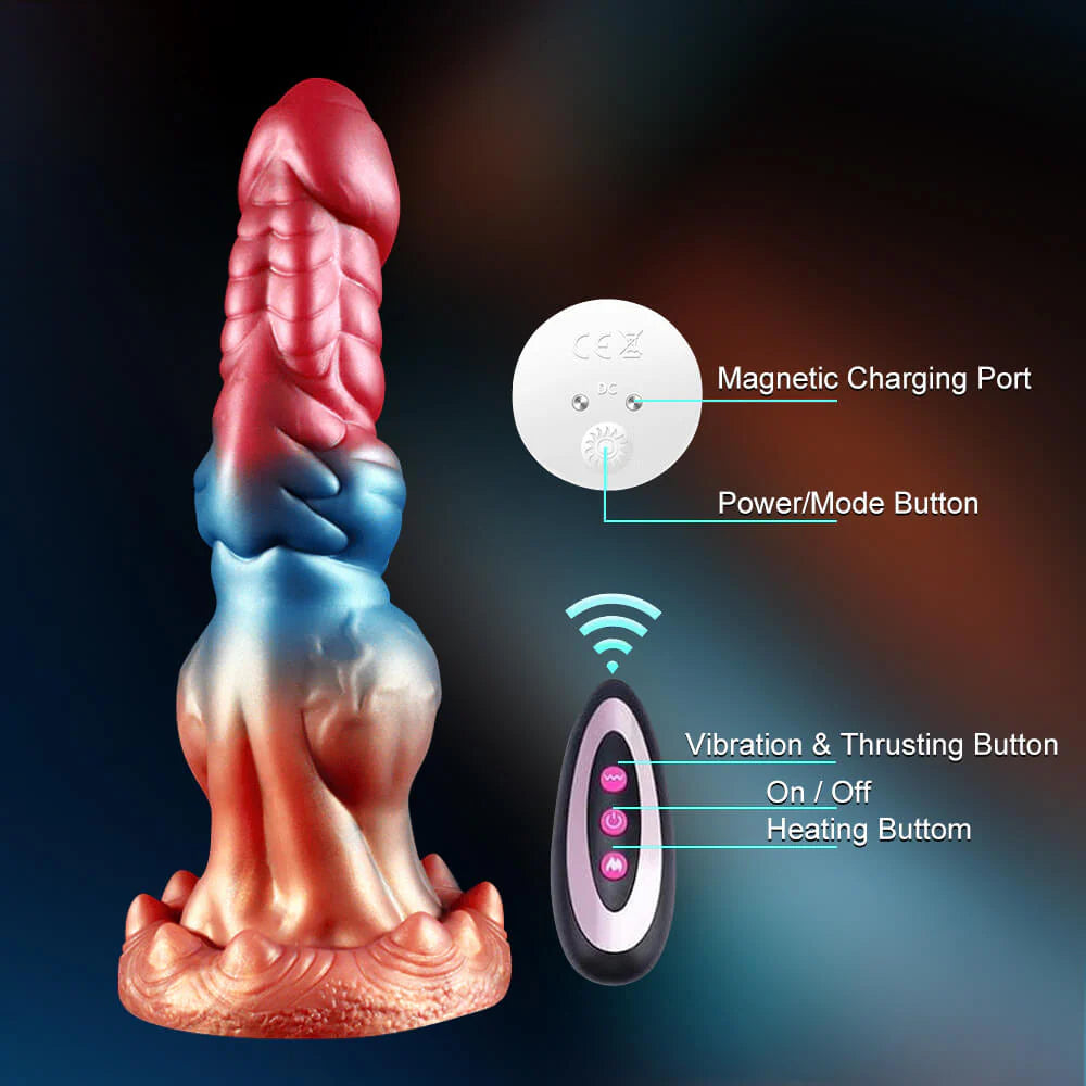 Terry - 10 Inch Thrusting Dildo - Fantasy Knotted Dildo