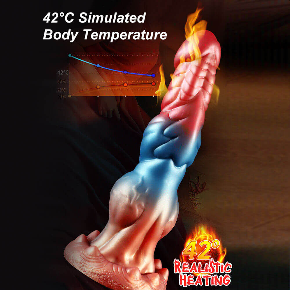 Terry - 10 Inch Thrusting Dildo - Fantasy Knotted Dildo