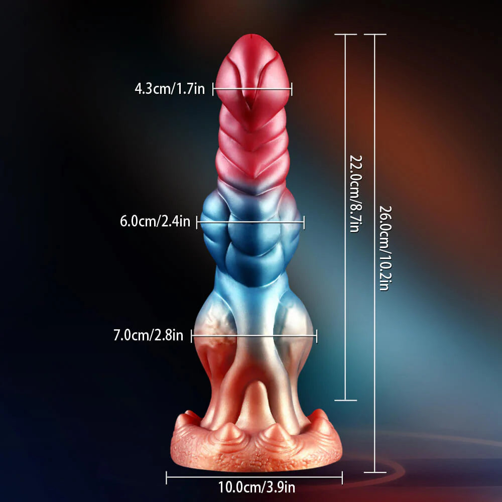 Terry - 10 Inch Thrusting Dildo - Fantasy Knotted Dildo