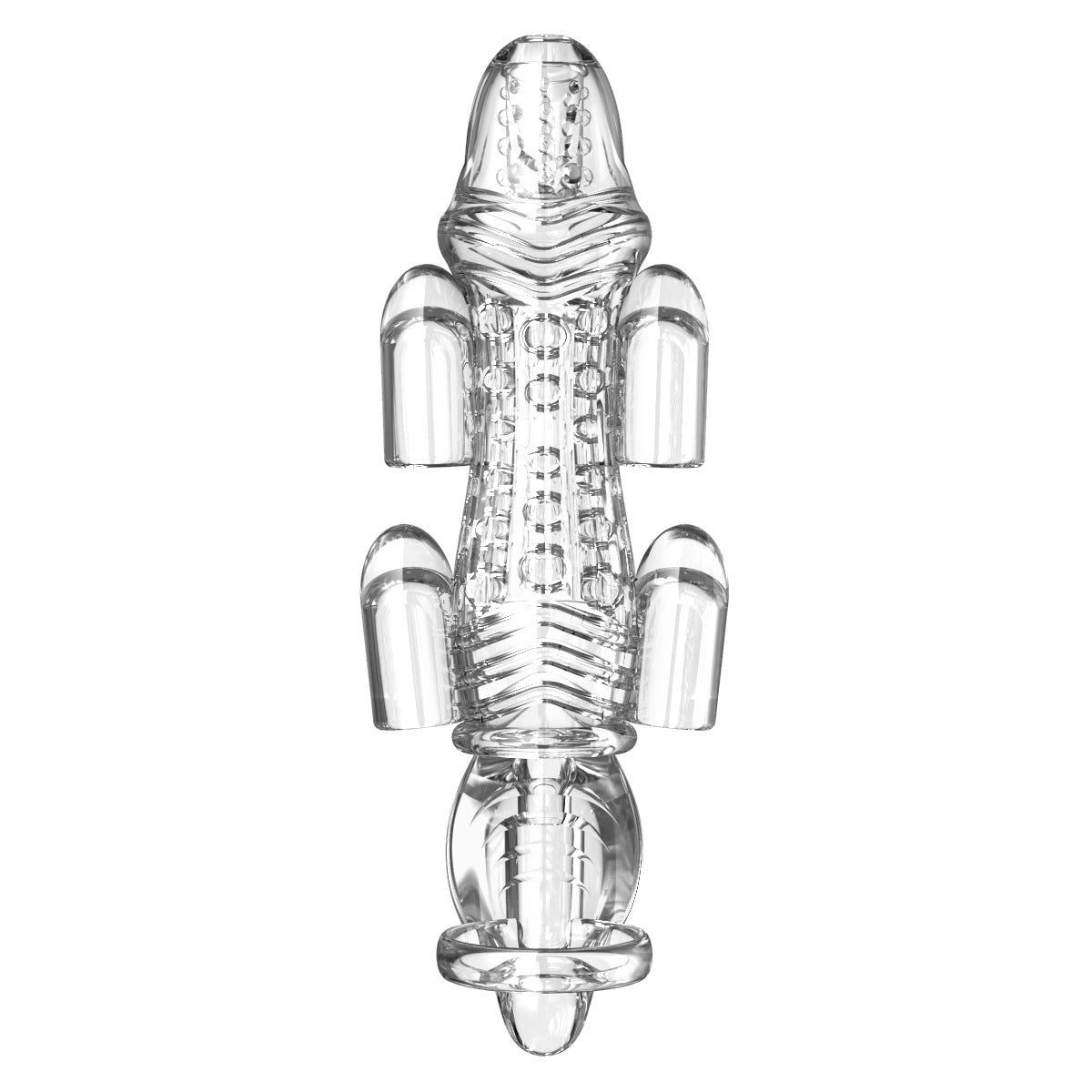 Penis Exerciser Glans Trainer with 6 Vibrators for Men Delay Enhance