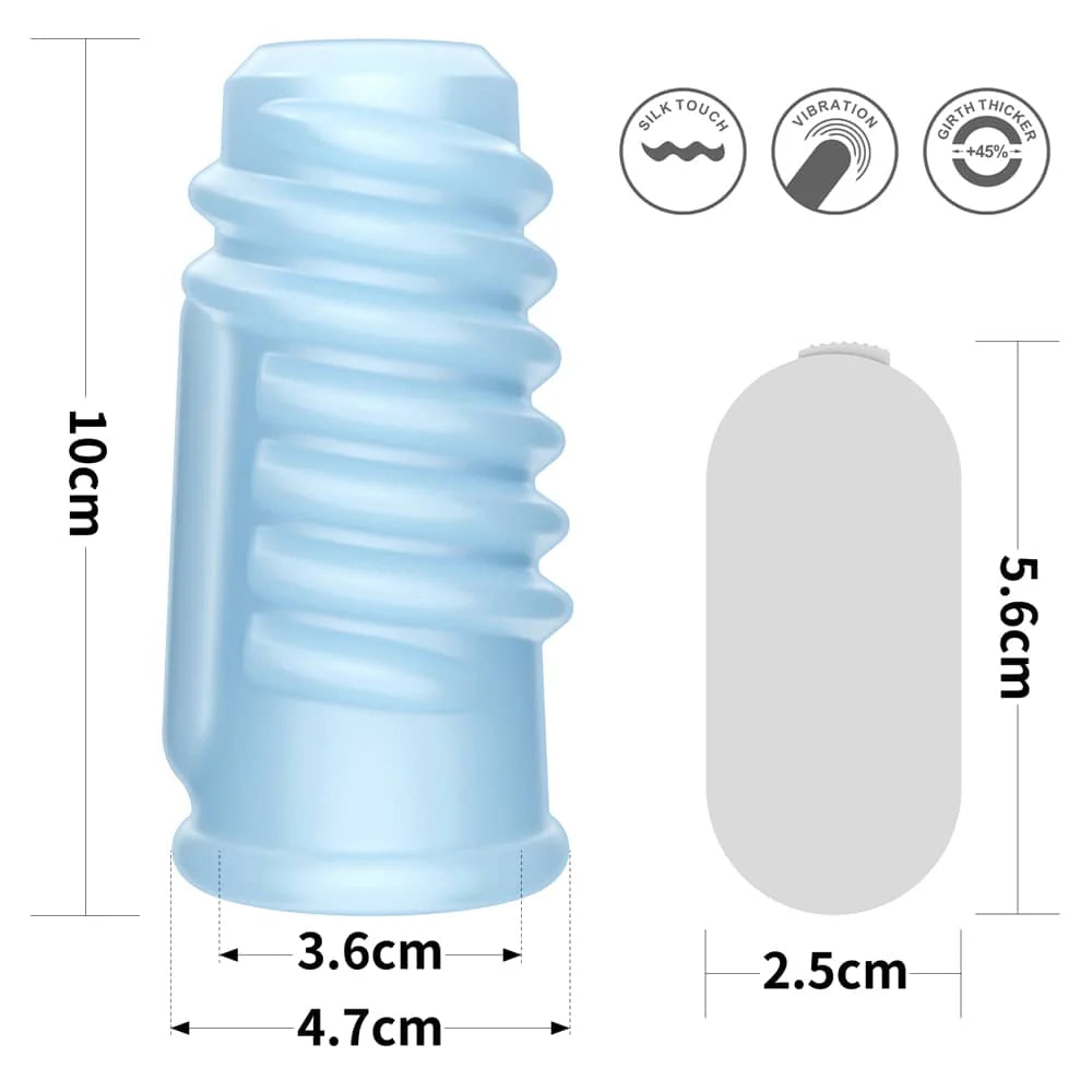 Vibrating Spiral Knights Ring - Blue