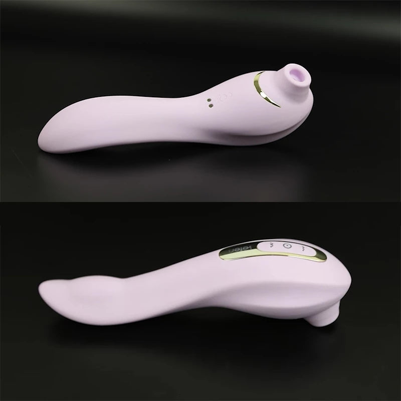 Leten Female Sex Toys Silicone Sucking Vibrator