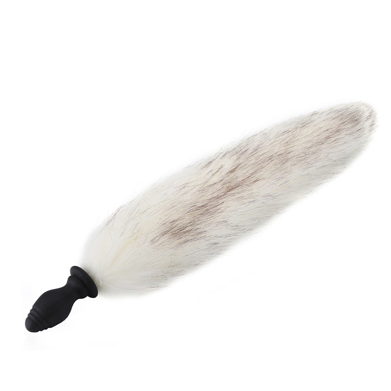 Runyu Silicone vibrating anal plug can replace fox tail hair