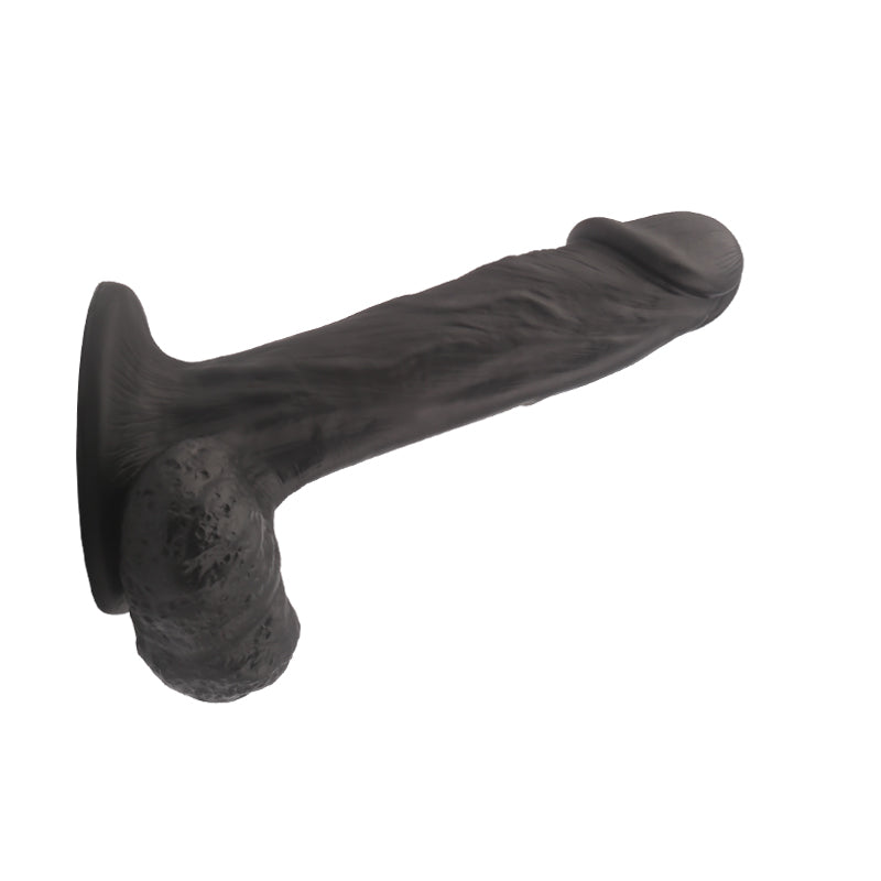Yunman Ruanjiao Black Silicone Dildo With Suction Cup