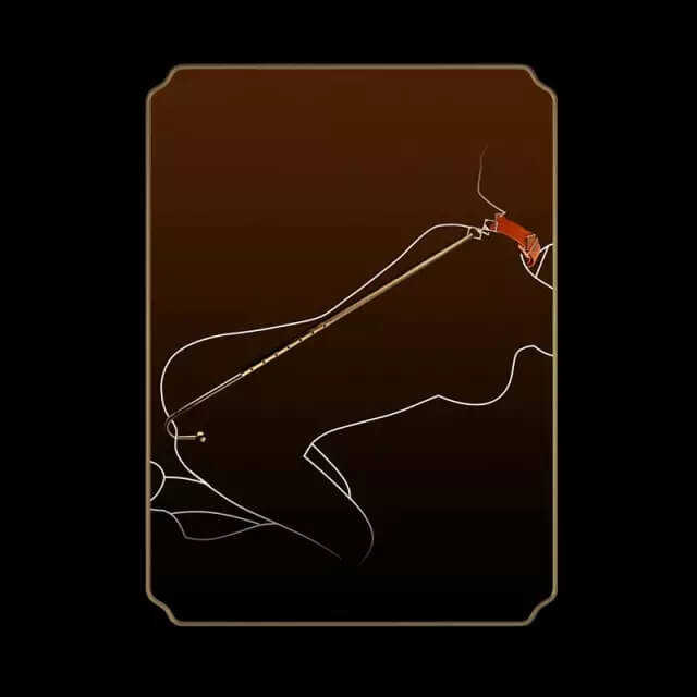 Lockink Halfmoon Anal Hook With Connector