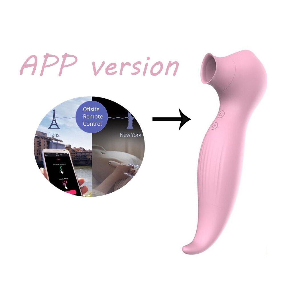 LIBO LBW-5023-P Tongue Vibrator Oral Nipple Vagina Stimulator