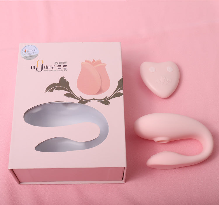 Wowyes A7 Remote Control Sucking Vibrator for Couples