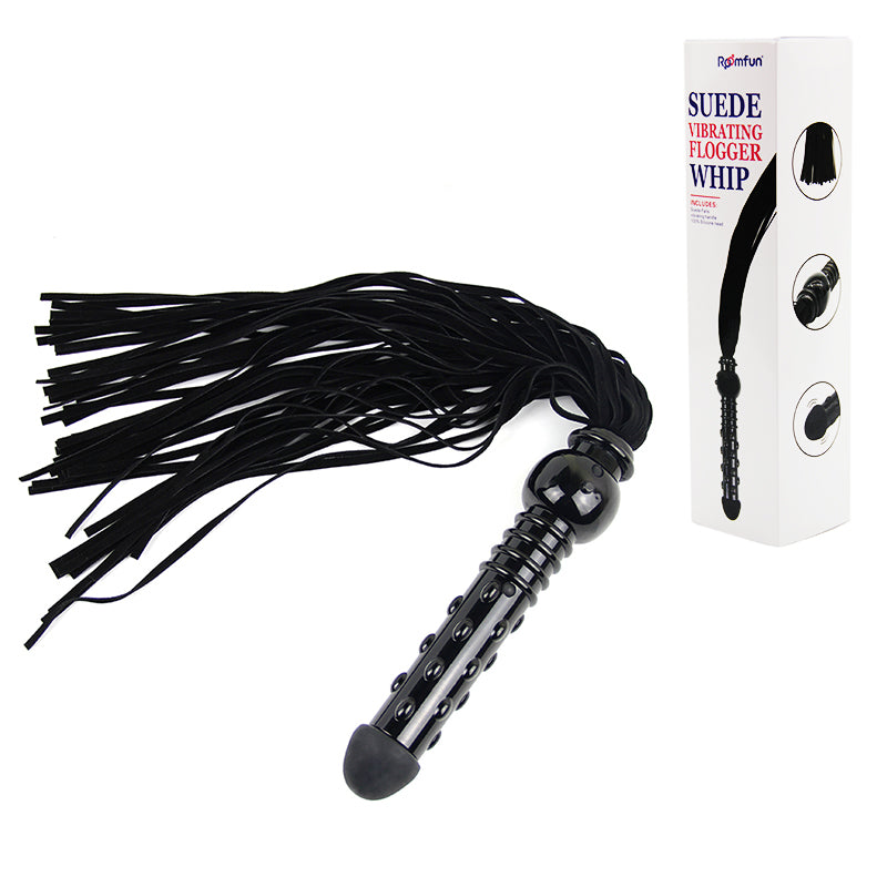 ROOMFUN ZW-021 SM Suede vibrating Flogger Whip