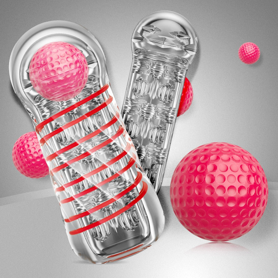 JEUSN Male Masturbation Spiral Ball Men Masturbator Cup