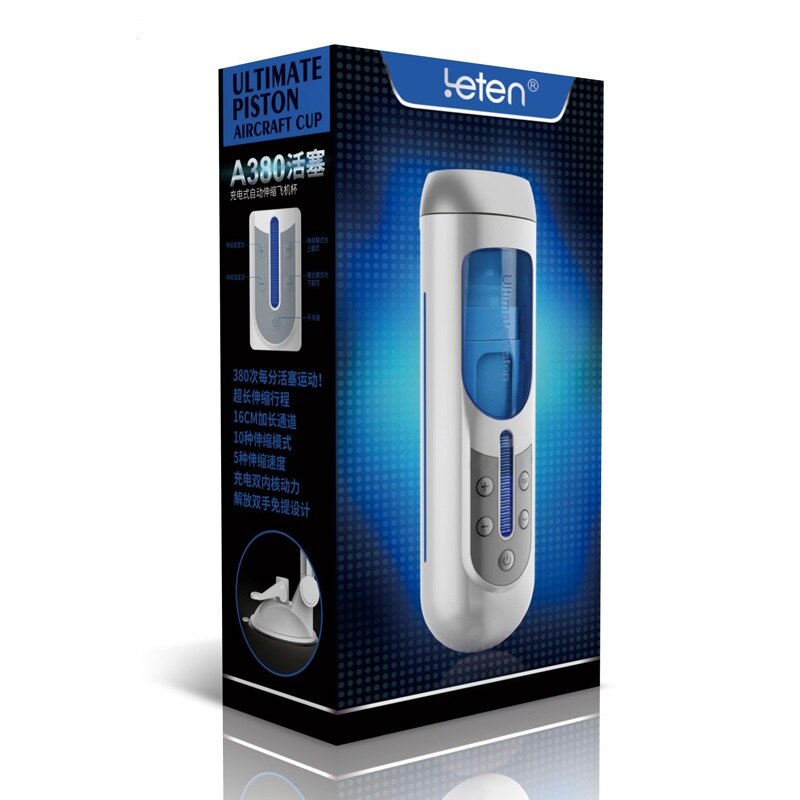 Leten new A380II Piston Telescopic Male Masturbator