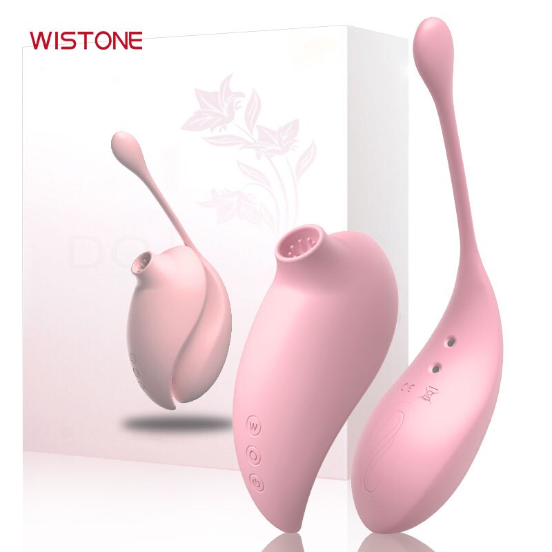 Wistone remote control sucking vibrating egg