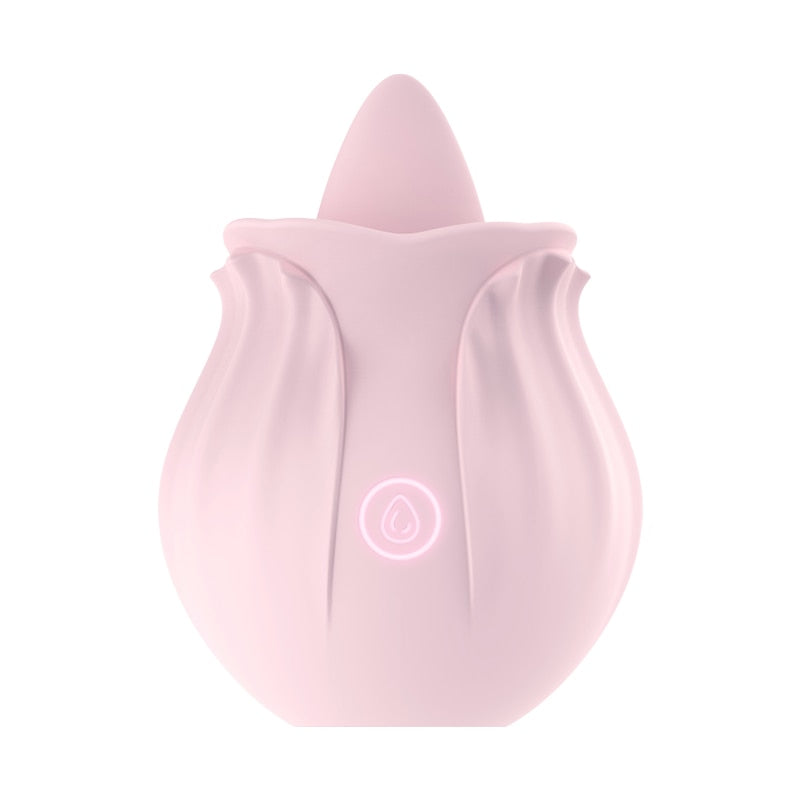 OMYSKY Red Rose Toy: Clit And Nipple Vibrator For Women